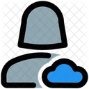 Benutzer Cloud Daten Cloud Profil Cloud Konto Symbol