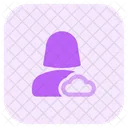 Benutzer-Cloud-Daten  Symbol