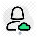 Benutzer-Cloud-Daten  Symbol