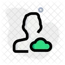 Benutzer-Cloud-Daten  Symbol