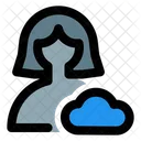 Benutzer Cloud Daten Cloud Profil Cloud Konto Symbol