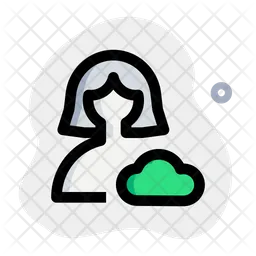 Benutzer-Cloud-Daten  Symbol