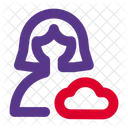 Benutzer-Cloud-Daten  Symbol