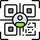 Benutzer-QR-Code  Symbol