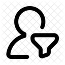 Benutzertrichter Konvertierungstrichter Kundenreise Symbol
