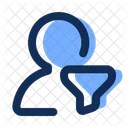 Benutzertrichter Konvertierungstrichter Kundenreise Symbol