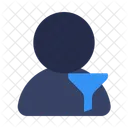 Benutzertrichter Konvertierungstrichter Kundenreise Symbol
