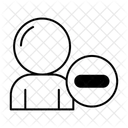 Benutzer Entfolgen Benutzer Konto Symbol