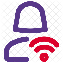 Benutzer WLAN  Symbol