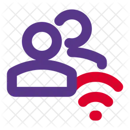 Benutzer WLAN  Symbol