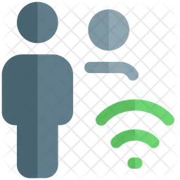 Benutzer WLAN  Symbol