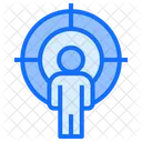 Benutzerziel Person Stand Icon