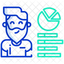 Benutzeranalyse Mitarbeiteranalyse Leistung Symbol