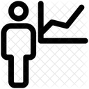 Benutzeranalyse Benutzerwachstum Balkendiagramm Symbol