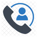 Anruf Telefon Support Symbol