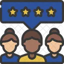 Gruppe Feedback Leute Symbol