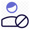 Benutzer Blockieren Blockieren Gesperrt Symbol