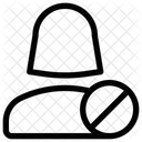 Benutzer Blockieren Blockieren Gesperrt Symbol