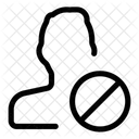 Benutzer Blockieren Blockieren Gesperrt Symbol