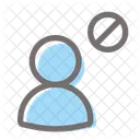 Benutzer Blockieren Blockieren Gesperrt Symbol