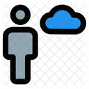 Benutzerdaten Benutzer Cloud Daten Benutzerinformationen Symbol