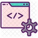 Benutzerdefinierte Codierung Webentwicklung Programmierung Symbol