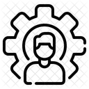 Benutzersymbol Einstellungssymbol Zahnrad Symbol