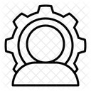Benutzereinstellungen Symbol Zahnrad Symbol