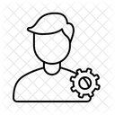 Mannliche Avatar Einstellungen Symbol