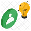 Benutzeridee Innovation Brillante Idee Symbol