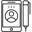 Benutzerkonto Apps Tablet Symbol