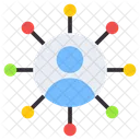 Benutzernetzwerk Mannnetzwerk Profilnetzwerk Symbol