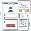 App Design Benutzeroberflache App Layout Ícone