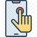 Benutzeroberflache Benutzeroberflache Wahlen Klicken Cursor Finger Touchscreen Technologie Ziel Hand Ui App Symbol