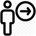 Benutzerrichtung Benutzerstandort Links Symbol