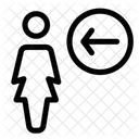 Benutzerrichtung Benutzerstandort Links Symbol
