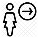 Benutzerrichtung Benutzerstandort Links Symbol