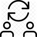 Benutzertransfer Ubertragung Benutzertausch Symbol
