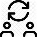 Benutzertransfer Ubertragung Benutzertausch Symbol