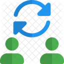 Benutzertransfer Ubertragung Benutzertausch Symbol