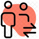 Benutzertransfer Mitarbeitertransfer Transfer Symbol