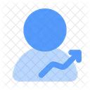 Benutzerwachstum Benutzerzunahme Publikumswachstum Symbol