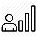 Wachstum Diagramm Benutzer Symbol