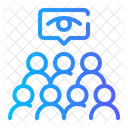 Zuschauen Gemeinschaft Publikum Symbol