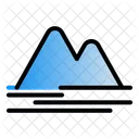 Berg Landschaft Panorama Icon