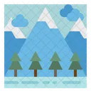 Berg Wald Baum Symbol