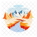 Gebirgsfluss  Icon