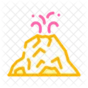 Bergvulkan Vulkan Lava Symbol