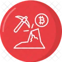 Bergbau Kryptowahrung Bitcoin Symbol