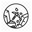 Bergbau Ausgrabung Industrie Symbol